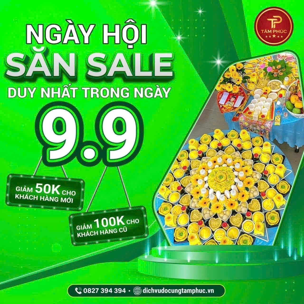 Ngày Hội Săn Sale 9/9 Dịch Vụ Đồ Cúng Trọn Gói Tâm Phúc